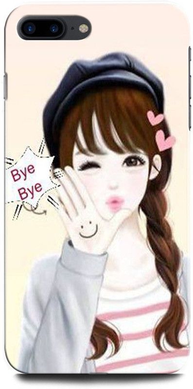 ORBIQE Back Cover for APPLE iPhone 7 Plus GIRL, WOMEN ARTWORK, ANIME, PRETTY, BEUTY  (Multicolor, Hard Case, Pack of: 1)