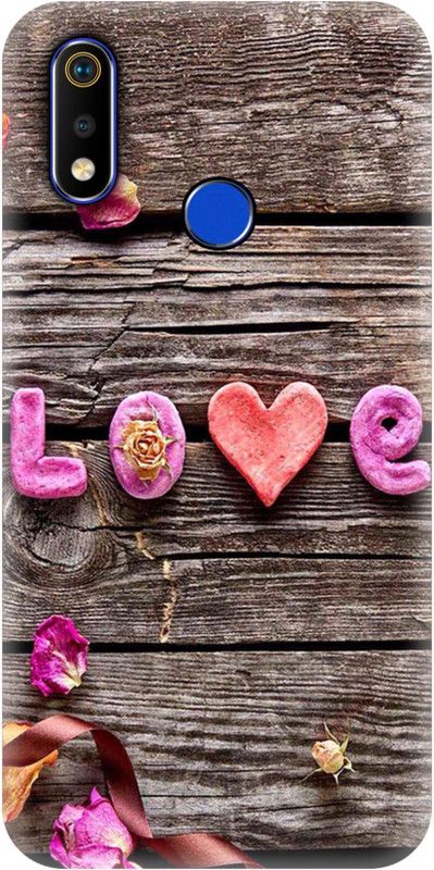 Smutty Back Cover for Realme 3 Pro, RMX1851 - Love Print  (Multicolor, Hard Case, Pack of: 1)