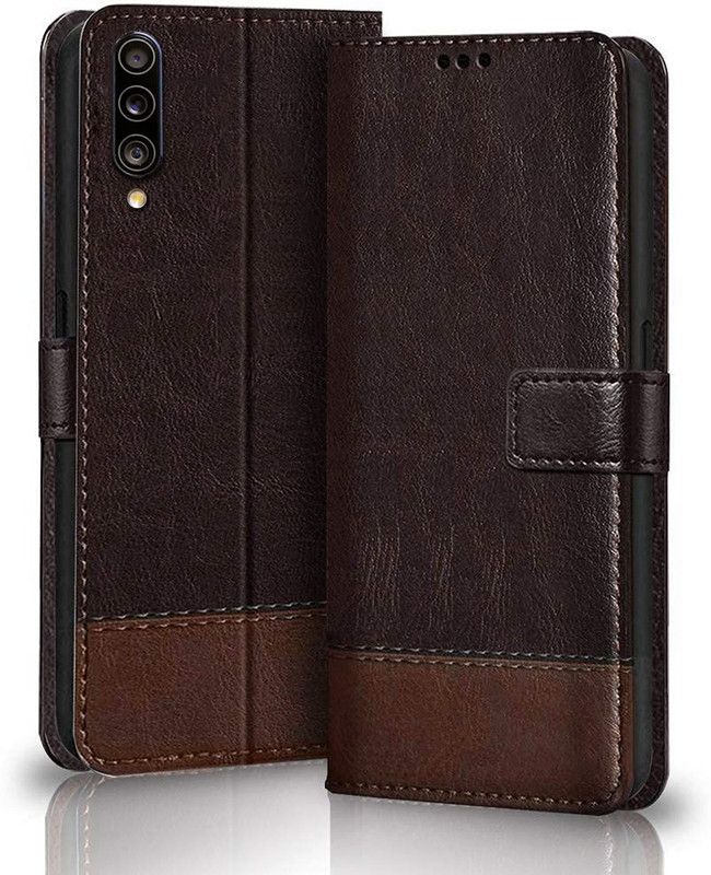 Winkel Flip Cover for Samsung Galaxy A50, Samsung Galaxy A50s, Samsung Galaxy A30s  (Brown, Cases with Holder, Pack of: 1)