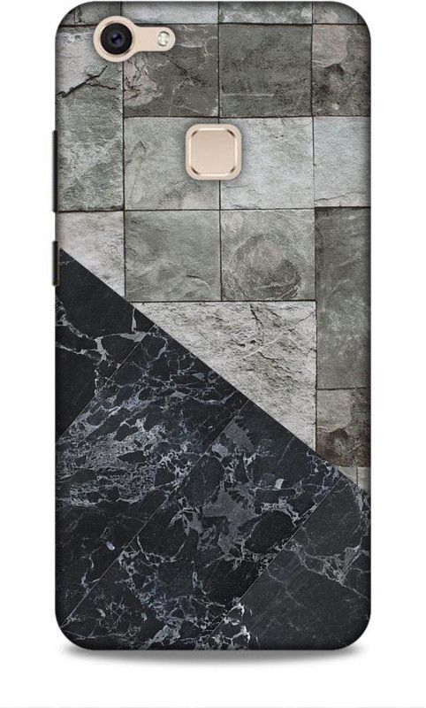 Keviv Back Cover for Vivo V7 Plus  (Grey, Black, Hard Case)