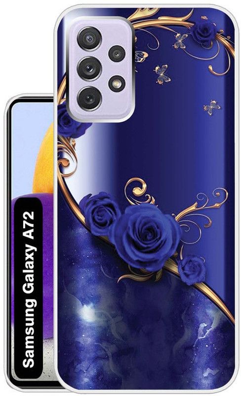 Case Club Back Cover for Samsung Galaxy A72  (Blue, Grip Case, Silicon, Pack of: 1)