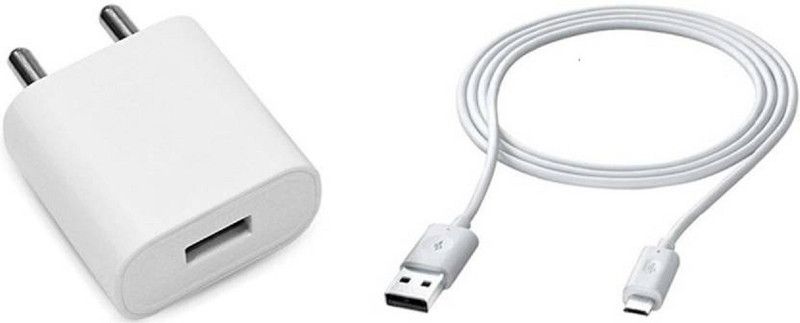 Webilla 5 W NA 3.1 A Mobile 2.1 Charger and Micro USB Cable Charger with Detachable Cable  (White, Cable Included)