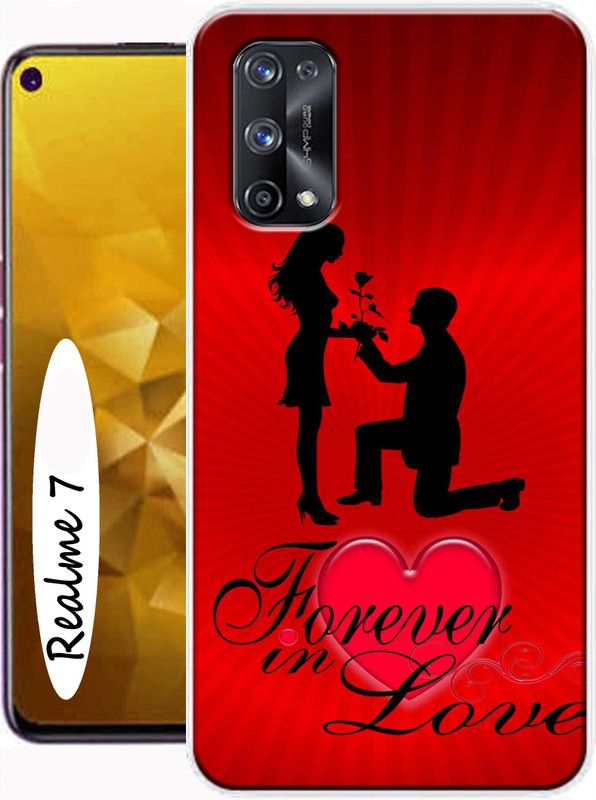 Amstyle Back Cover for Realme 7, Realme 7 Back Cover  (Multicolor, Dual Protection, Silicon, Pack of: 1)