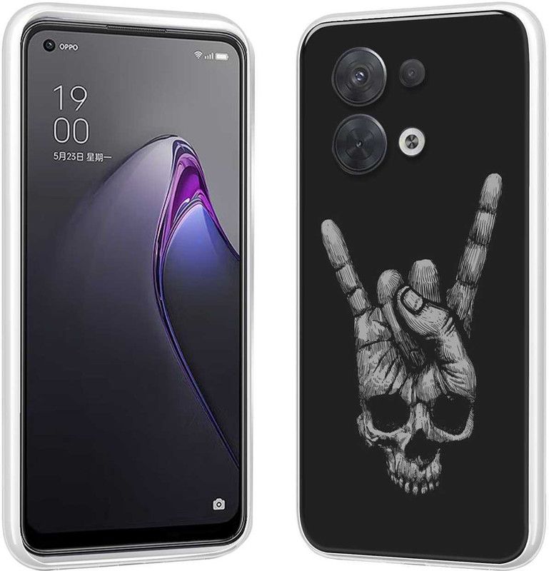 Vascase Back Cover for Oppo Reno 8  (Multicolor, Dual Protection, Silicon, Pack of: 1)