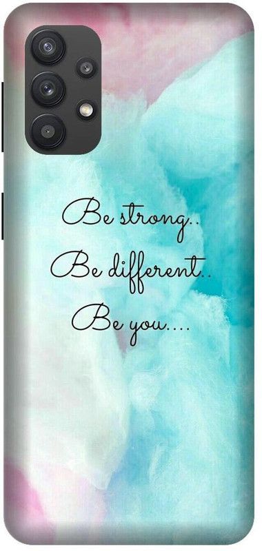 Yoprint Back Cover for Samsung Galaxy M32 Multicolor Lovely Quotes Printed cover  (Multicolor, Hard Case, Pack of: 1)