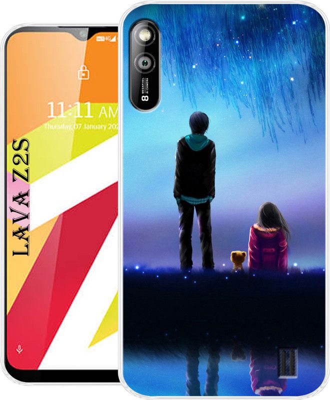 Coolcase Back Cover for Lava Z2s Back Cover  (Multicolor, Grip Case, Silicon)