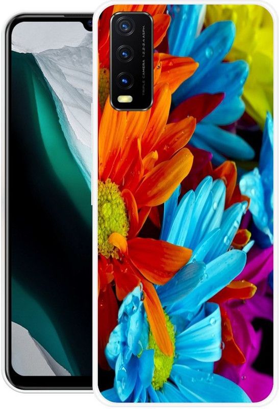 RJ14 (Online) Back Cover for Vivo Y20T  (Multicolor, Silicon, Pack of: 1)