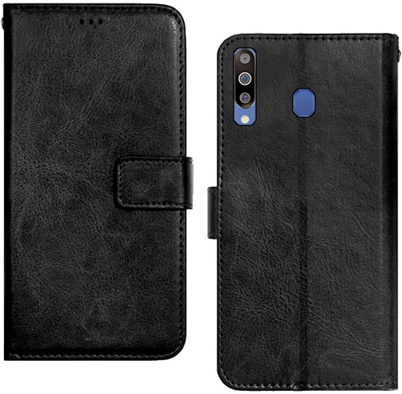 Accurazo Flip Cover for Samsung Galaxy M30  (Black, Dual Protection, Pack of: 1)
