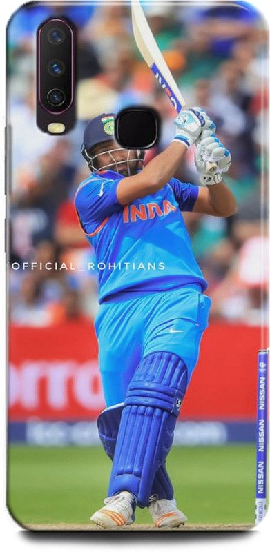 INDICRAFT Back Cover for Vivo Y17, Vivo 1902, Rohit sharma, Printed  (Multicolor, Shock Proof, Pack of: 1)