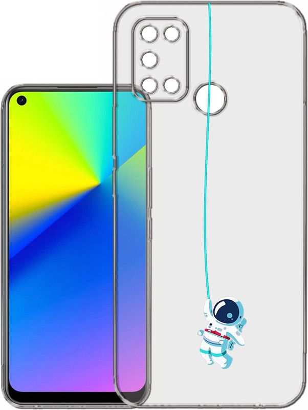 HANIRY Back Cover for Realme 7i / RMX2103 mobile cover | SPACEMAN | Design | PNG_99  (Multicolor, Flexible, Silicon, Pack of: 1)