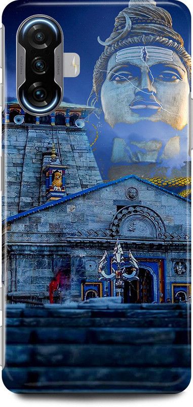 play fast Back Cover for POCO F3 GT KEDARNATH, SHIV, JI, MAHAKAL, MAHADEV  (Blue, Hard Case, Pack of: 1)