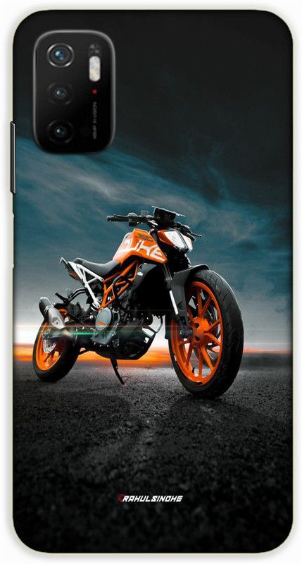 iprinto Back Cover for POCO M3 Pro, POCO M3 Pro 5G KTM Bike Back Cover  (Black, Hard Case, Pack of: 1)