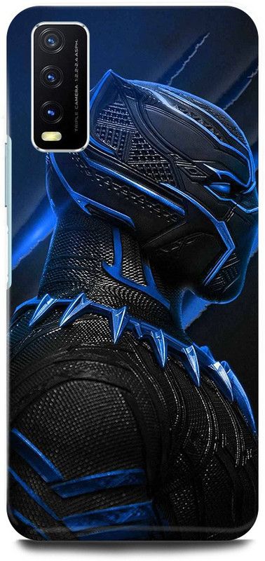 play fast Back Cover for Vivo Y12G, V2068 BLACK, PANTHER, WAKANDA, FOREVER  (Blue, Hard Case, Pack of: 1)
