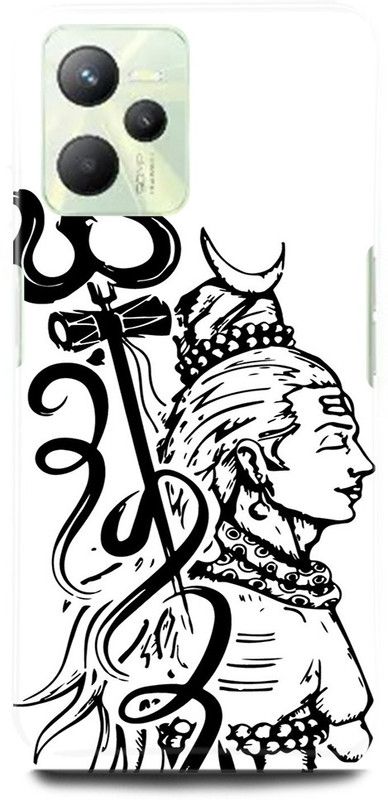 play fast Back Cover for Realme C35, RMX3511 OM, MAHADEV, MAHAKAL, SHIV, JI, TRISHOOL  (White, Hard Case, Pack of: 1)