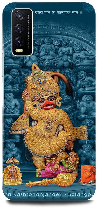 play fast Back Cover for Vivo Y12G, V2068 SARANGPUR, HANUMAN, JI  (Blue, Hard Case, Pack of: 1)