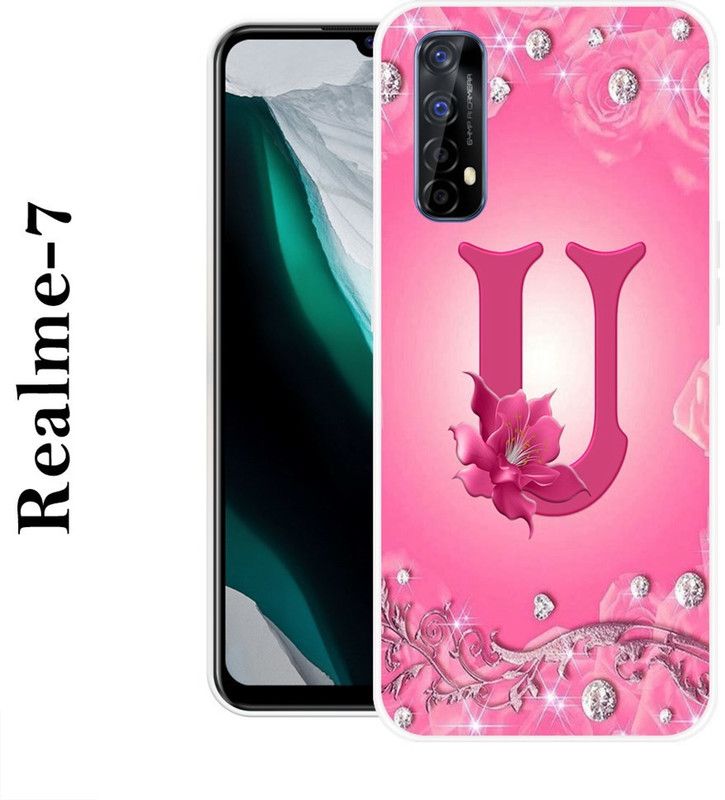 PALWALE BALAJI Back Cover for Realme 7  (Pink, Silicon)
