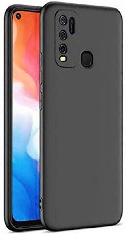 S-Hardline Back Cover for Vivo Y30  (Black, Flexible, Pack of: 1)