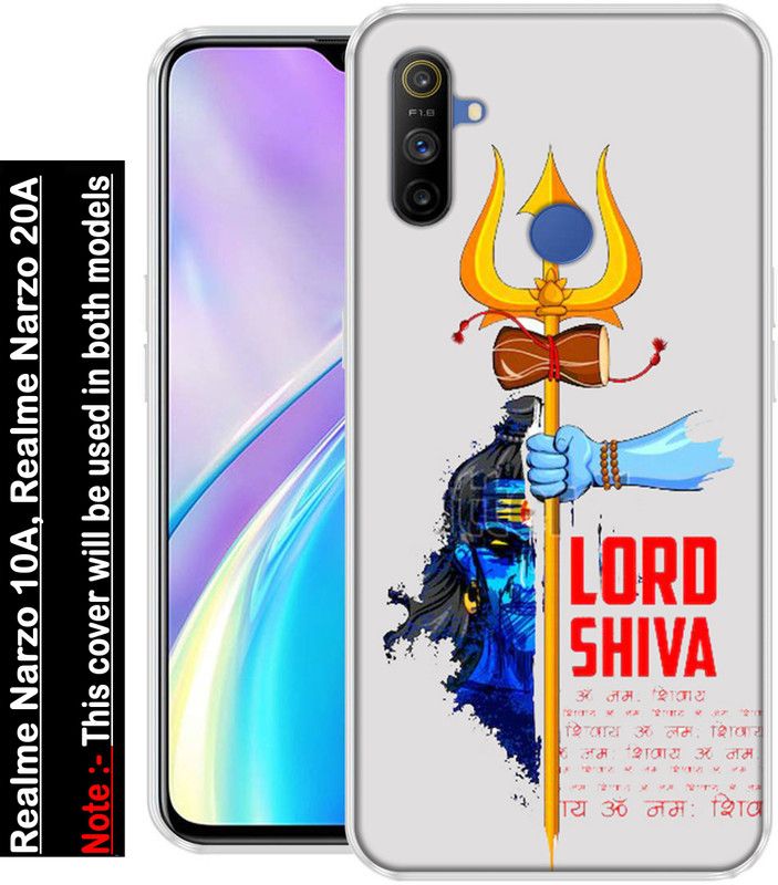 INDIALAND Back Cover for Realme Narzo 20A  (Multicolor, Grip Case, Silicon, Pack of: 1)