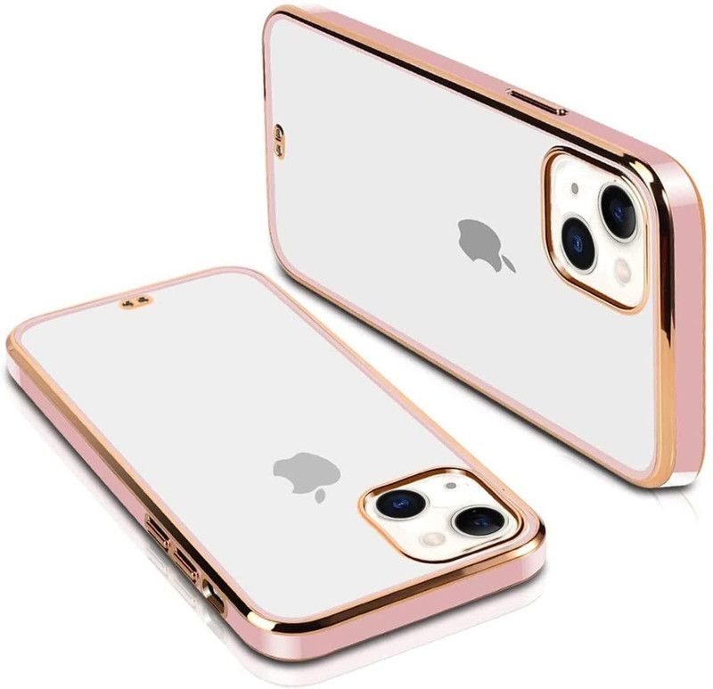 ONCRAVES Back Replacement Cover for iphone 13 Mini Luxurious Chrome Case (Pink, Flexible)  (Pink, Dual Protection, Pack of: 1)