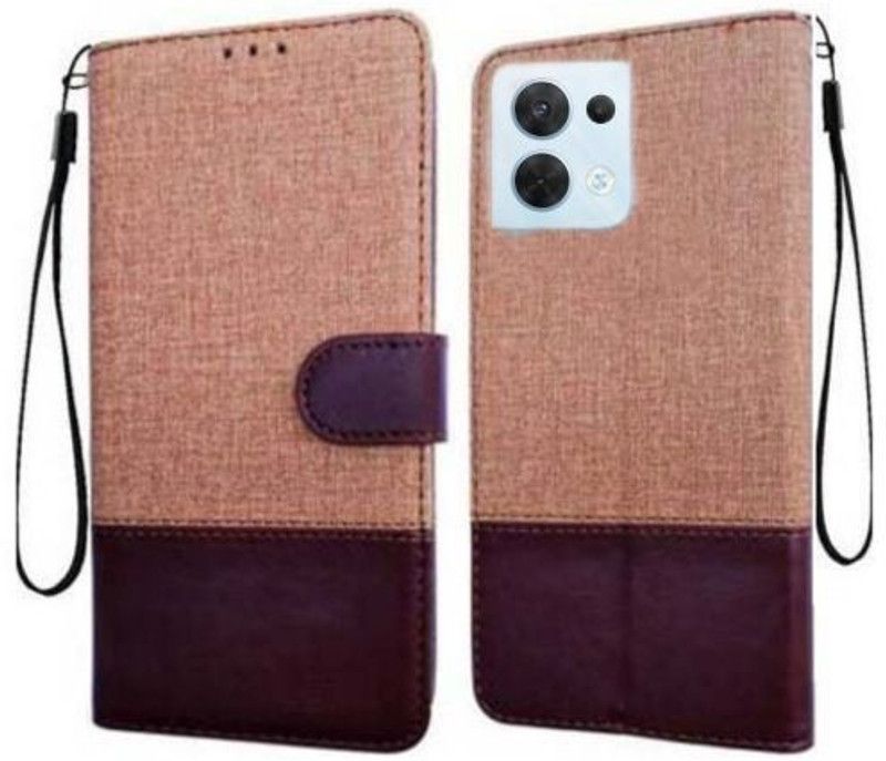 YuniKase Back Cover for OPPO Reno8 5G  (Brown, Dual Protection, Pack of: 1)