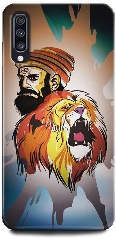 INDICRAFT Back Cover for Samsung Galaxy A70, Shivaji, Printed  (Multicolor, Shock Proof, Pack of: 1)