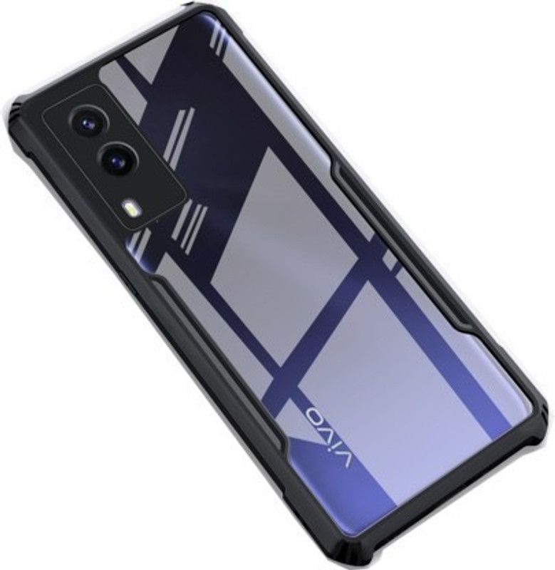 Cermarise Back Cover for Vivo V21E 5G  (Black, Camera Bump Protector)