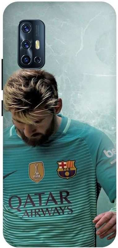 THE NARAYANA COLLECTIONS Back Cover for VIVO V17- 1919-MESSI,FOOTBALL,SPORTS,STYLISH  (Multicolor, Hard Case, Pack of: 1)