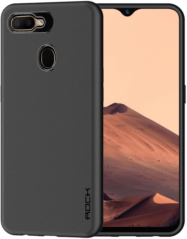 ASVALBUY Back Cover for Oppo A12  (Black, Grip Case, Silicon, Pack of: 1)