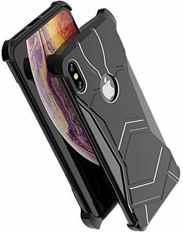 Vaku Luxos Back Cover for Apple iPhone X / iPhone XS Magnetic panther Metal CREATIVE Ultra-Thin Case  (Black, Pack of: 1)