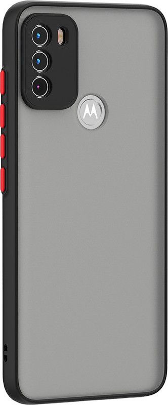 Zinger Back Cover for Motorola Moto G60, CAMERA PROTECTION CASE, SMOKE CASE  (Black, Hard Case, Pack of: 1)