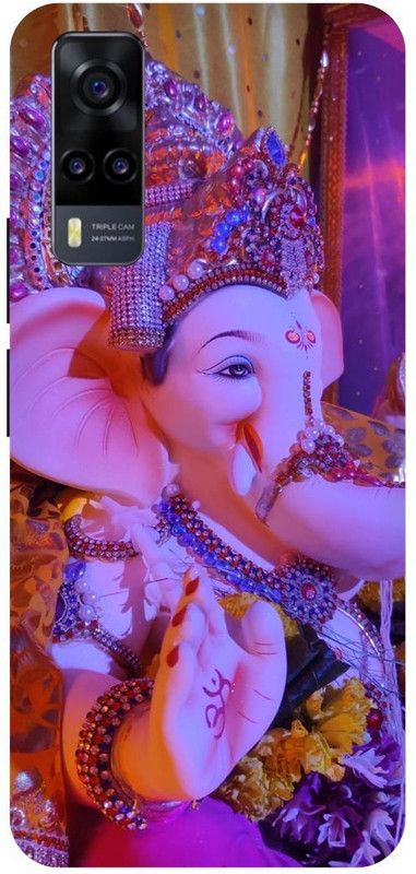 THE NARAYANA COLLECTIONS Back Cover for VIVO Y31- V2036-GANESH,JI,GANAPATI,BAPPA BACK COVER  (Multicolor, Hard Case, Pack of: 1)