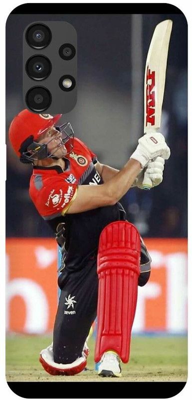 PICHKU Back Cover for SAMSUNG GALAXY A13-AB,DE,VILLIERS,SOUTH,AFRICA,PLAYER,RCB,IPL,CRICKETER,VIRAT,KOHLI  (Orange, Hard Case, Pack of: 1)