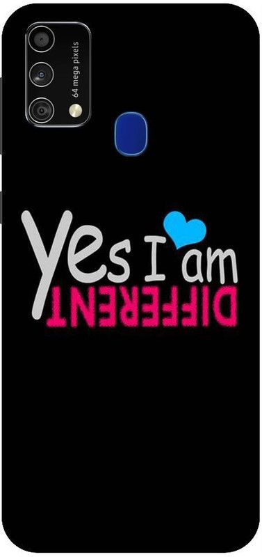 artocus Back Cover for Samsung Galaxy F41, Samsung Galaxy F41 Yes I am different Printed Back Cover  (Multicolor, Hard Case, Pack of: 1)