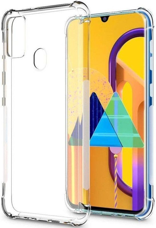 Phone Back Cover Back Cover for Samsung Galaxy M30s  (Transparent, White, Grip Case, Pack of: 1)