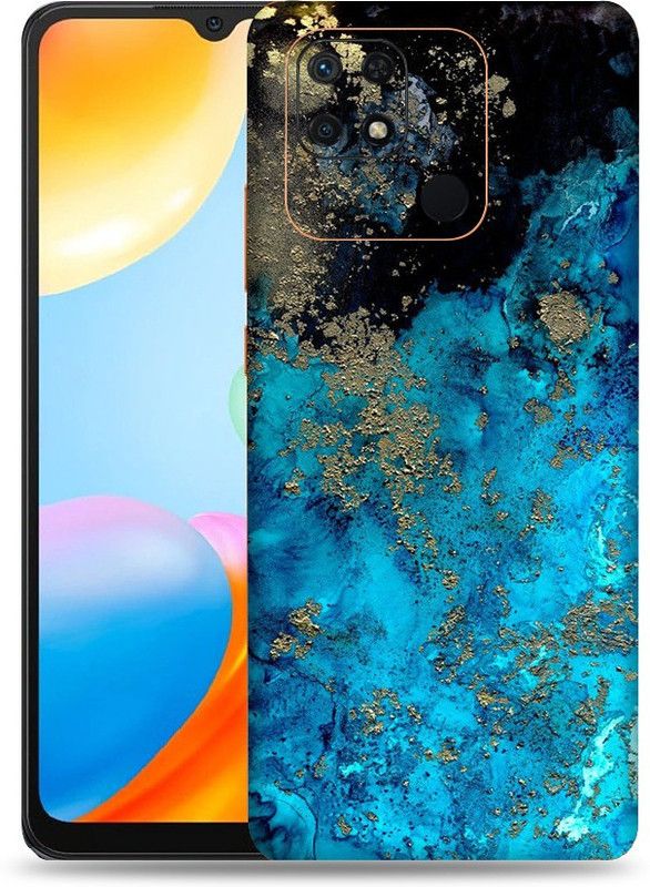 WeCre8 Skin's Xiaomi Redmi 10 Power Mobile Skin  (Blue Aqua Multicolor Mobile Skin With Cleaning Wipe)