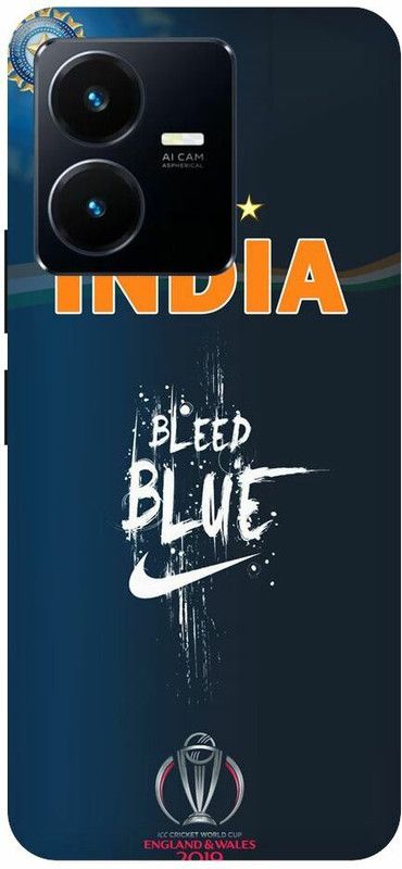 Zaplab Back Cover for Zaplab Back Cover For VIvo Y22, V2207 India,India Logo,Indian Cricket  (Multicolor, Shock Proof, Pack of: 1)