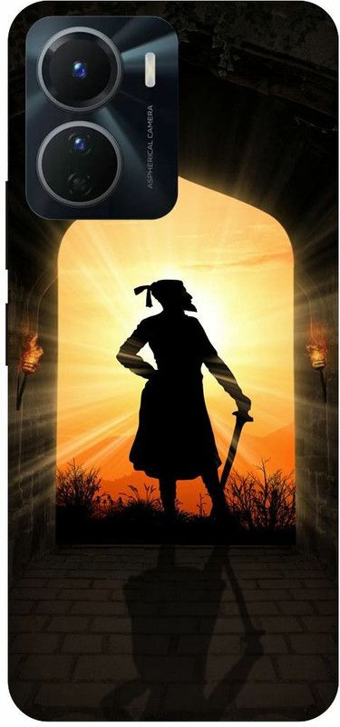 COVERJET Back Cover for VIVO Y16-CHATRAPATHI- SHIVAJI- MAHARAJ- MARATHA- KING  (Red, Hard Case, Pack of: 1)