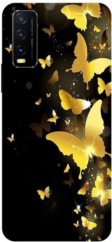 Zaplab Back Cover for Vivo Y20i, V2027 Butterfly Design Printed  (Multicolor, Hard Case, Pack of: 1)