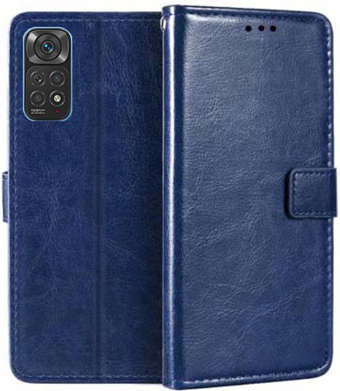 MG Star Flip Cover for Xiaomi Redmi Note 11  (Blue, Shock Proof, Pack of: 1)