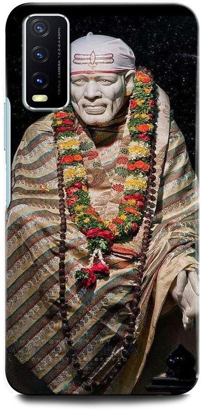 GRAFIQE Back Cover for Vivo Y20i V2027 OM SAI BABA, OM SAI, OM SAI RAM, SAIBABA, GOD  (Multicolor, Shock Proof, Pack of: 1)