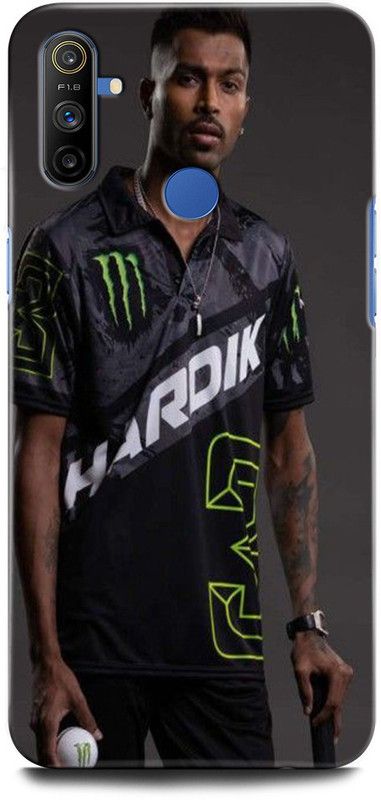 ORBIQE Back Cover for Realme Narzo 10A HARDIK PANDYA, INDIA, CRICKET, PLAYER, SPORTS, CAPTAIN  (Multicolor, Shock Proof, Pack of: 1)