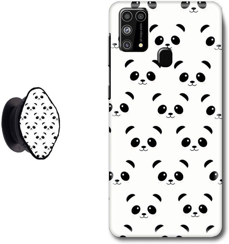 My Swag Back Cover for Samsung Galaxy F41  (Black, White, Cases with Holder, Pack of: 1)
