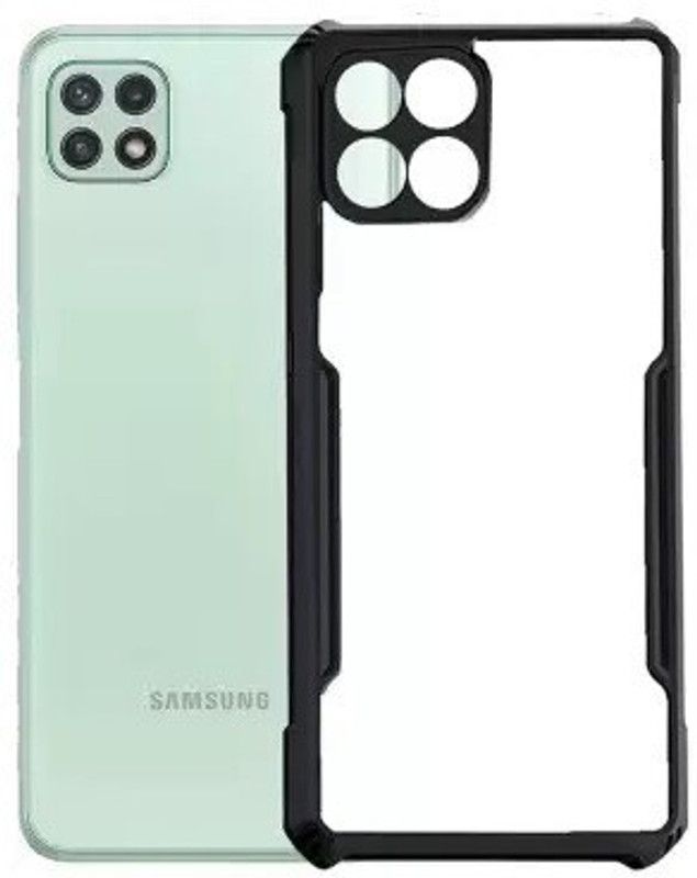 S-Hardline Back Cover for Samsung Galaxy A22 5G, pocket-friendly Slim profile  (Transparent)
