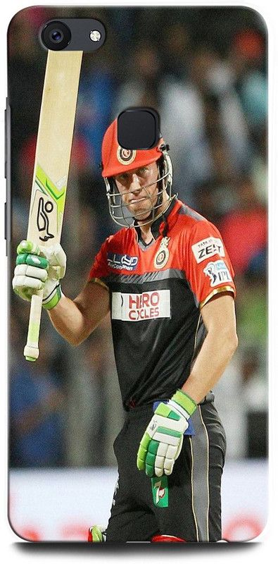 ORBIQE Back Cover for ViVO V7 1718 AB DE VILLIERS, CRICKET, BATSMAN, SPORTS  (Multicolor, Hard Case, Pack of: 1)