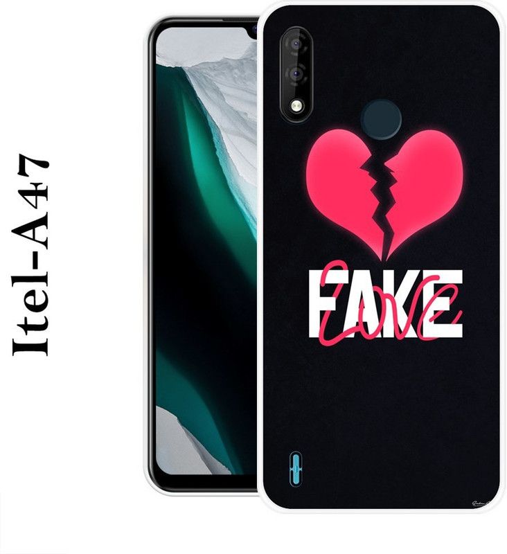 SHIVKUDI Back Cover for Itel A47  (Multicolor, Grip Case, Silicon)