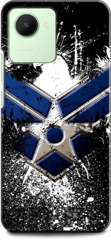 WallCraft Back Cover for Realme Narzo 50i Prime, RMX3506 AIR FORCE, LOGO, BLUE, BLACK, MILITARY, WHITE, EAGLE  (Multicolor, Dual Protection, Pack of: 1)