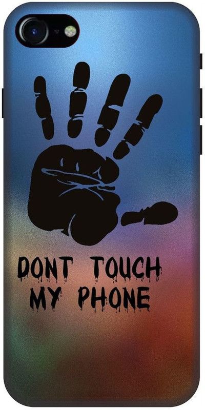 UMPRINT Back Cover for Apple Iphone 7 Don’t Touch My Phone Printed Back Cover  (Multicolor, Hard Case, Pack of: 1)