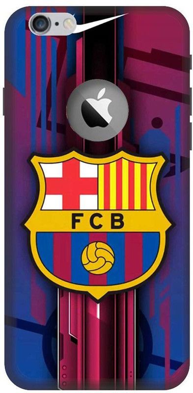 BYXIS Back Cover for iphone 6 cut FCB, Barcelona, Football club, Messi, Sports, Football  (Multicolor, Shock Proof, Pack of: 1)
