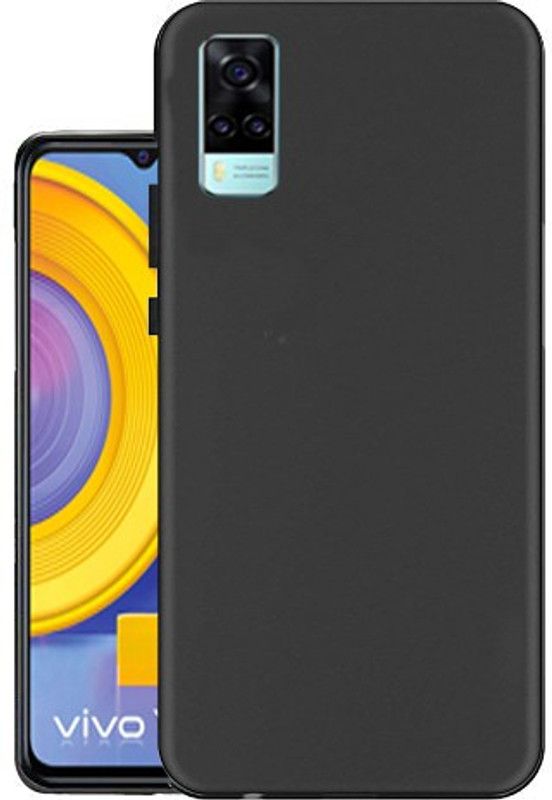 Wowcase Back Cover for VIVO Y51, VIVO Y51A, VIVO Y31  (Black, Flexible, Silicon, Pack of: 1)
