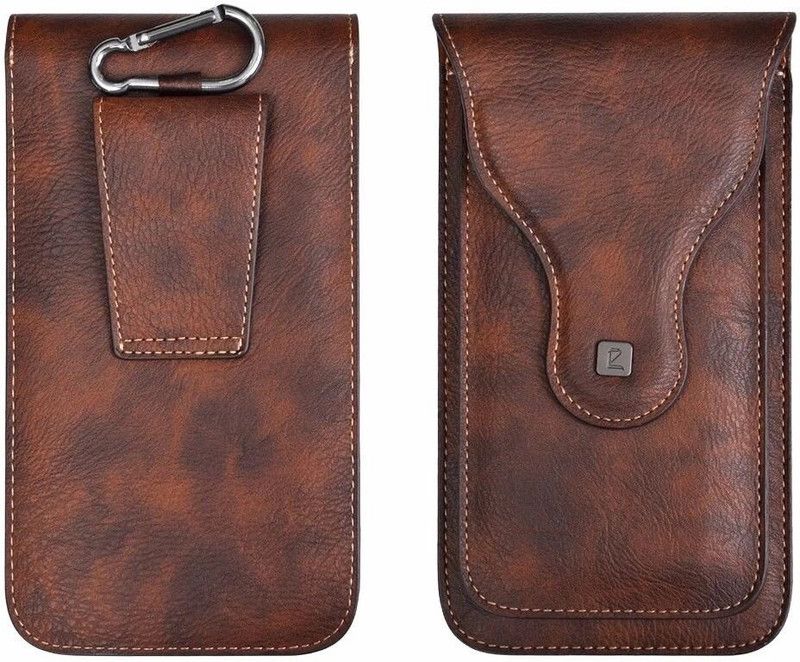 realtech Pouch for Apple iPhone SE  (Brown, Dual Protection, Pack of: 1)